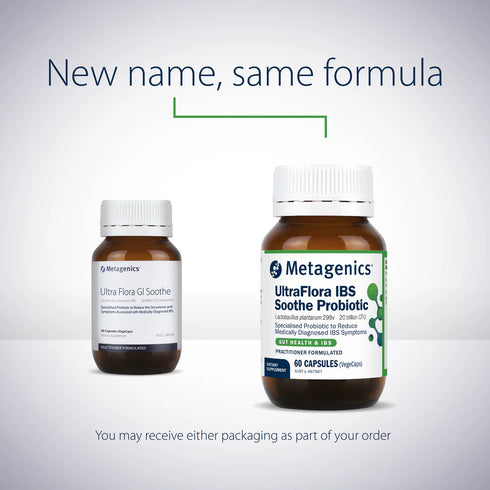 Ultra Flora IBS Soothe 60 Caps (previously GI Soothe)-Metagenics-Matakana Pharmacy